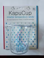 KapuCup vandens temperatūros matuoklis pieno mišiniui ruošti. Puodelis