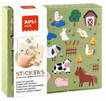 Apli Kids APLI edukacinis žaidimas su lipdukais - gyvūnai ir ...