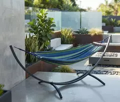 Hamakas su rėmu Garden Metalinis stovas dvigubam hamakui 200 kg