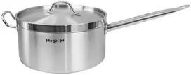 Puodas su dangteliu, indukcinis 8L, nerūdijantis plienas, 26cm Mega-M PRO