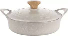 Puodas Florina Oslo 28 cm 4L mažo aliuminio kremo dujų indukcija