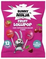 Bunny Ninja vaisių ledinukai braškių ir vyšnių skonio 12 vnt.