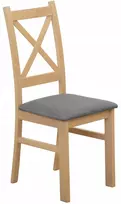 Bird Meble Minkšta kėdė svetainei, valgomajam, virtuvei, medinė Artisan Oak/Pilkas
