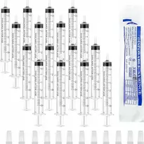 ŠVIRKŠTAS 50 Vnt. 3 ml BE ADATINĖS PLASTIKINIO DALYTUVO SU TIKSLIU KANTELIU