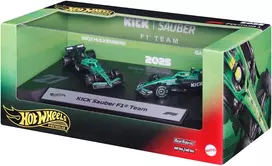 Mattel HOT WHEELS PREMIUM F1 Sauber Nico Hulkenberg ir Gabriel Bortoleto bolidai (2 vnt.) (JMM92)