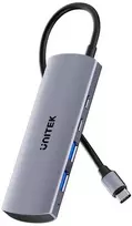 Unitek šakotuvas 4w1 USB-C 10Gbps, 2x USB-A ir 2x USB-C H1112DGY01