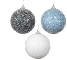 S-Plast Nežinomas Eglutės žaisliukas Decoris, mėlynas/baltas/pilkas, 8cm