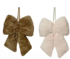 Party Deco Nežinomas Eglutės žaisliukas Decoris Bow, rudas
