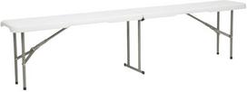 Lauko suoliukas Mirpol Vivid, balta sp., 183 cm x 28 cm x 43 cm