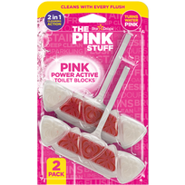 THE PINK STUFF Power Active tualeto nuleidimo įrenginys 2x40g