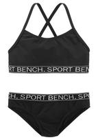 BENCH Bikinis juoda / balta
