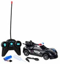 Rc automobilis Police, juoda sp.