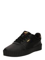 PUMA Sportbačiai be auliuko 'Carina 3.0' ruda / kapučino spalva / auksas / juoda