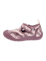 PLAYSHOES Naminės šlepetės rausvai violetinė spalva / ryškiai raudona / balta