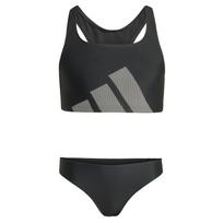 ADIDAS PERFORMANCE Sportinis maudymosi kostiumėlis 'Big Logo C-back Bikini Set' juoda / balta