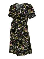 Vero Moda Maternity Suknelė 'VMMeasy' alyvuogių spalva / šviesiai rožinė / juoda / balta