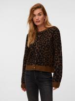VERO MODA Kardiganas 'VMNEWKAI' karamelės / tamsiai ruda