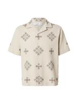 Abercrombie & Fitch Marškiniai šviesiai mėlyna / šviesiai žalia / melionų spalva / balkšva