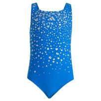 ADIDAS SPORTSWEAR Sportinis maudymosi kostiumėlis 'Glitter V-back Swimsuit' sodri mėlyna („karališka“) / sidabrinė