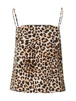 TOPSHOP Palaidinė be rankovių dramblio kaulo / mokos spalva / juoda