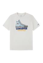 CONVERSE Marškinėliai tamsiai mėlyna / šviesiai mėlyna / geltona / balta