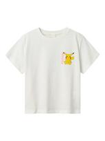 NAME IT Marškinėliai 'Dyppi Pokemon' dangaus žydra / geltona / rožių spalva / balta