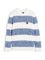 Tommy Jeans Megztinis safyro / balta