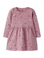 NAME IT Suknelė 'NMFVilisa' šviesiai mėlyna / rausvai violetinė spalva / vyno raudona spalva / balta