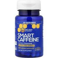 Natural Stacks, „Smart Caffeine®“ su L-teaninu, 60 veganiškų kapsulių