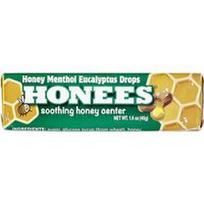 Honees, Medaus ir mentolio eukalipto lašai, 45 g
