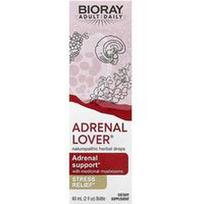 Bioray, „Adrenal Lover®“, antinksčių veiklą skatinantis vaistas su medicininiais grybais, 60 ml