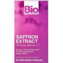 Bio Nutrition, Šafrano ekstraktas, 88,5 mg, 50 vegetariškų kapsulių