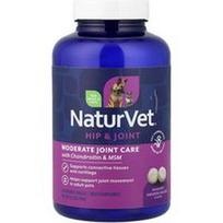NaturVet, Gliukozaminas DS Plus, vidutinio sunkumo sąnarių priežiūra + chondroitinas ir MSM, šunims ir katėms, 2 lygis, 60 kramtomųjų skirtukų, 6.3 uncijos (180 g)