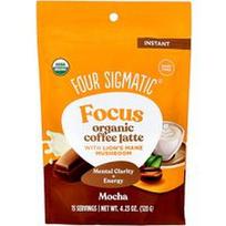 Four Sigmatic, „Focus“, ekologiška tirpi kava latte su liūto karčių grybu, moka, 120 g