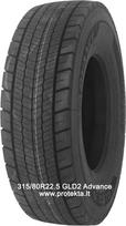 Padanga 315/80R22.5 GLD2 Advance 20PR 158/150L TL M+S 3PMSF (gal.),  315/80 R22.5