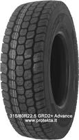 Padanga 315/80R22.5 GRD2+ Advance 20PR 158/150L TL M+S 3PMSF (gal.),  315/80 R22.5