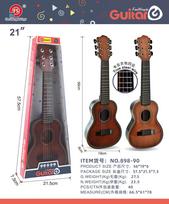 Šviesiai ruda vaikiška gitara