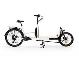KROSS E-Cargo Platform 0.5 MY24 / White/Black Glossy / elektrinis krovininis dviratis (26")