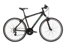 KROSS Evado 2.0 MY23 / Black/Green Matte / hibridinis dviratis (28")