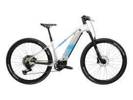 KROSS Influx HYBRID 5.0 800 D MY26 / Silver/Blue Glossy / moteriškas elektrinis dviratis (29")