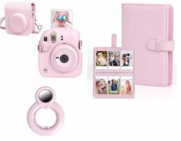 3-in-1 rinkinys: dėklas, albumas 108 nuotraukoms ir objektyvo dangtelis, skirtas FujiFilm Instax Mini 12 fotoaparatui
