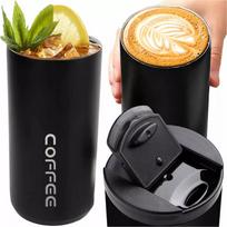 Termosinis puodelis gertuvė 400ml kavai, arbatai, yerba mate, plieninis