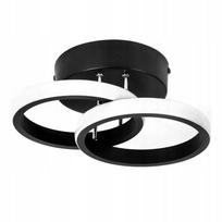 Pakabinamas lubinis šviestuvas LEDLUX LX955 juodas, 2 žiedų, LED