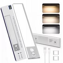 BOSTE LED naktinė lemputė su judesio ir sutemų jutikliu, magnetinė, automatinė, 23 cm