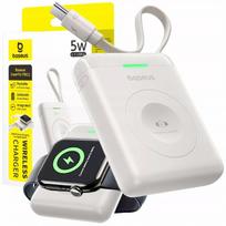 BASEUS išorinė baterija skirta APPLE WATCH 1-10 SE SE 2 Ultra Ultra 2 5W USB-C kabelis