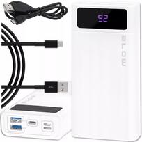Išorinė baterija (powerbank) 20000 mAh 22,5W, greitasis įkrovimas QC PD, USB-C, kabelis komplekte