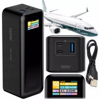 Išorinė baterija BLOW 27000 mAh 140W QC PD USB-C LCD, skirta nešiojamiesiems kompiuteriams ir lėktuvams