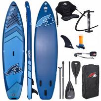 Pripučiama SUP lenta, irklentė F2 Axxis 11'6" Navy Blue Combo, 2-in-1 irklas, sėdynė