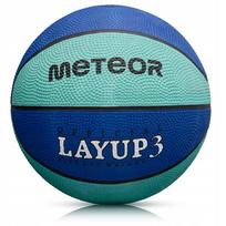 Krepšinio kamuolys vaikams iki 8 metų METEOR Layup #3 guminis