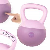 DrFit kettlebell hantelis treniruotėms, 12 kg, fioletinis